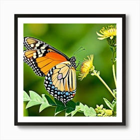 Butterflies Insect Lepidoptera Wings Antenna Colorful Flutter Nectar Pollen Metamorphosis (10) Art Print