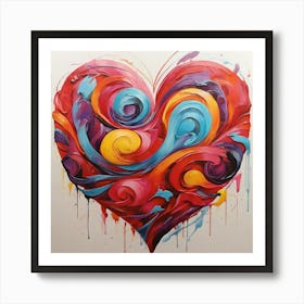 Heart Painting Art Print