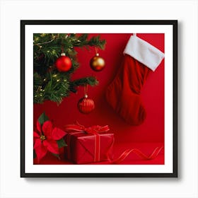 Christmas Stocking Art Print