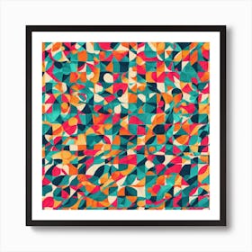 Abstract Geometric Pattern 12 Art Print