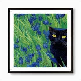 van goth black cat 1 Art Print