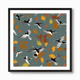 Autumn Birds 2 Art Print