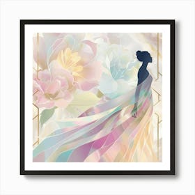 Woman In A Dress 1 Art Print