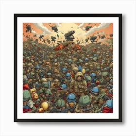 Swarm Of Soldiers Poster