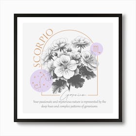 Scorpio. Art Print