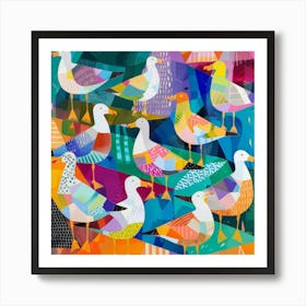 Seagulls 7 Art Print