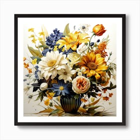 Eclectic Spring A Vase Of Limitless Colors 1 Art Print