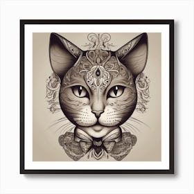 Cat Portrait Art Print