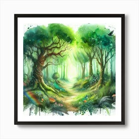 Forest Path Art Print