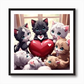 Cute Kittens 5 Art Print