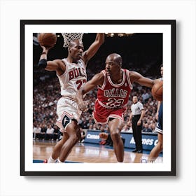 Michael Jordan AI Art Print