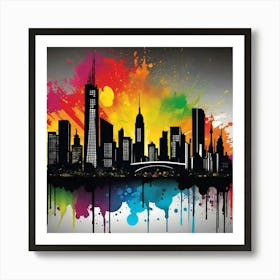 New York City Skyline 46 Art Print