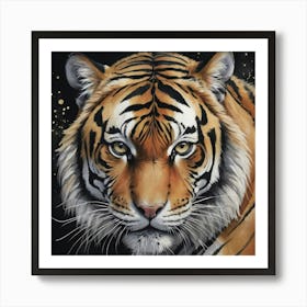 Tiger Doesn't Lose Sleep Animal Art Print 1 Art Print