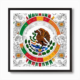 Mexico Flag 6 Art Print