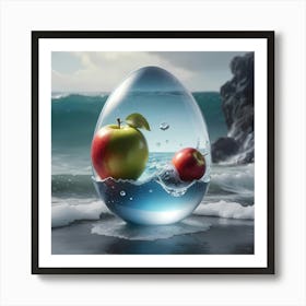 Apple Egg Art Print