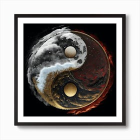 Yin Yang Art 1 Art Print