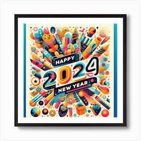 Happy New Year 1 Art Print
