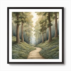 Path In The Woods 2 Art Print