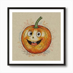 Halloween Pumpkin 8 Art Print