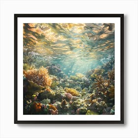 Underwater Coral Reef Art Print