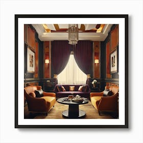 Elegant Living Room 1 Art Print