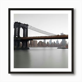 New York City Manhattan Bridge (4) Art Print