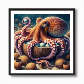 Octopus 6 Art Print