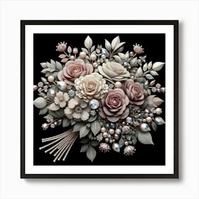 Bouquet Of Roses 1 Art Print