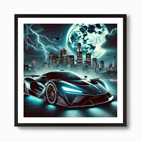 Futuristic Sports Car 54 Poster