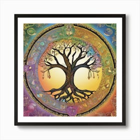 Sacred Tree Of Life 222 Art Print