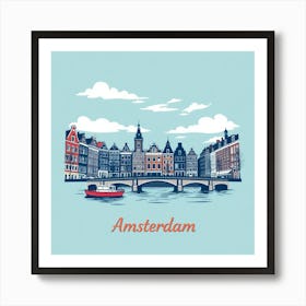 Amsterdam Skyline Art Print