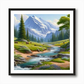 Mountain Stream 8 Art Print