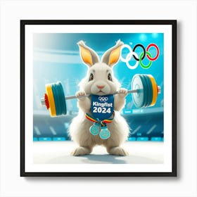 Olymics Panda Art Print