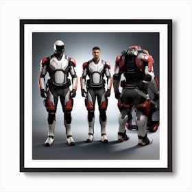 Building A Strong Futuristic Suit Like The One In The Image Requires A Significant Amount Of Expertise, Resources, And Time 24 Art Print