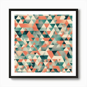 Abstract Triangles 1 Art Print