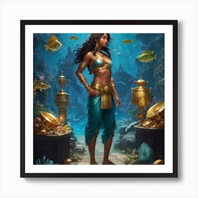 Atlantis Girl Art Print