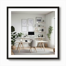 Modern Home Office Art Print