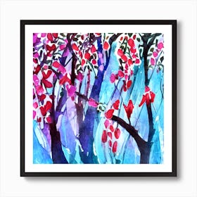 Blossoming Trees Art Print