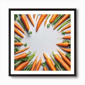 Carrots In A Circle 5 Art Print