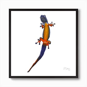 Purple Lizard. 1 Art Print