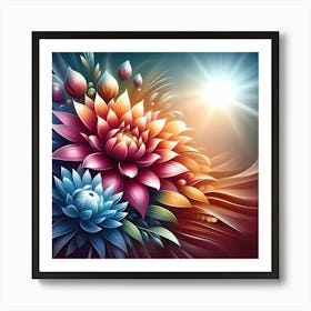 Lotus Flower Art Art Print