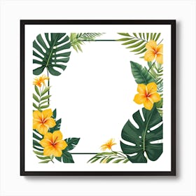 Tropical Frame 7 Art Print