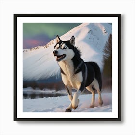 Husky Dog 1 Art Print