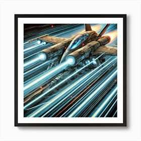 Nightstrike Stealth Fighter Precision Laser Weapons Iron Commonwealth Art Print