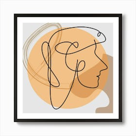 Face Abstract Poster Artistic Art Art Print