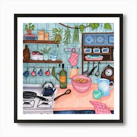 Grandma’S Kitchen Art Print