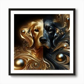 Golden Retriever 3 Art Print