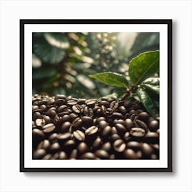 Coffee Beans In The Forest 7 Art Print