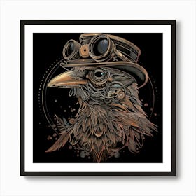 Steampunk Bird 19 Art Print