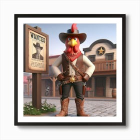 Rooster 10 Art Print